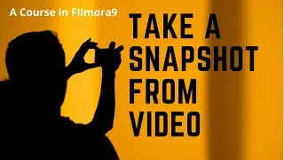 How to take a Snapshot of Video in Filmora9