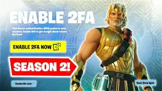 HOW TO ENABLE 2FA ON FORTNITE! (SEASON 2)