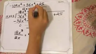 División de polinomios - Ejemplo 1