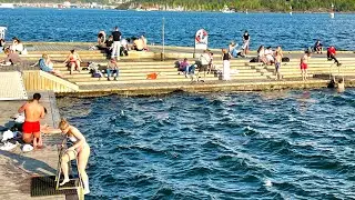 OSLO NORWAY Aker Brygge sunny sunday 🇳🇴 May 2023 