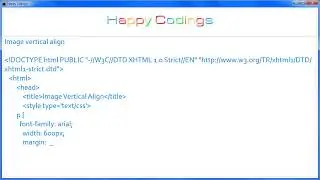 HTML | Image vertical align