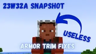 1.20.2 Snapshot 23w32a - Mojang added useless armor trims. - Minecraft Snapshot Overview