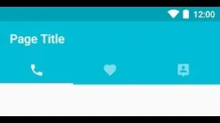 73. Create a Tab Layout with icons only