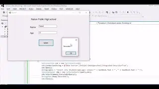 1-Insert record:  How to connect c# windows application with sqlserver database,