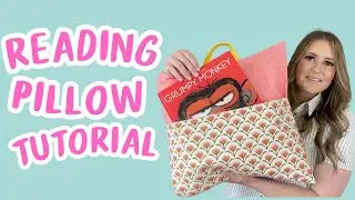 I saw it on Pinterest and made it immediately! - Reading Pillow Sewing Tutorial