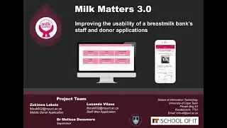 Milk Matters 3.0Improving the usability of a breastmilk bank’s staff and donor applications