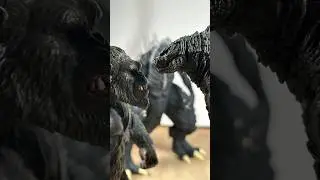 Slapped in the face @cocobrED #godzilla #hiyatoys #stopmotion #animation #monsterverse #slap #toho