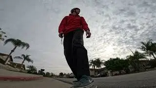 Vokboard Riot eSkateboard from a custom GoPro mount angle