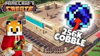 I built an INFINITE LIQUID STORAGE system Minecraft Create Mod Let's Play