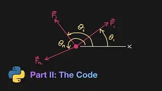Finding the Resultant of Coplanar Forces (Coding) [Statics With Python #2]