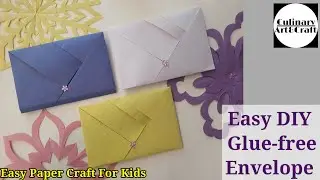 DIY Glue-Free Envelope: A Simple and Eco-Friendly Tutorial | Paper Envelope | Easy Paper Craft