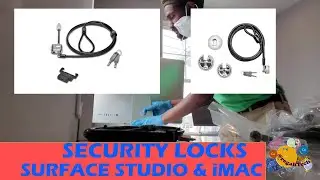 Surface Studio and iMac desk locks Kensington