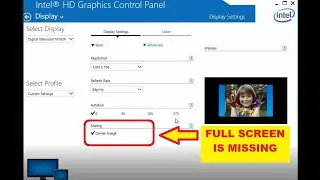 FIX for Intel Graphics Display Full-Screen Scaling Missing