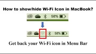Show Hide WiFi icon on menu bar