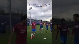 Ansu Fati Back with Barcelona Squad For Training