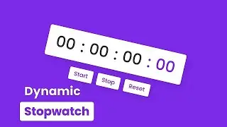 Create Stopwatch in HTML CSS and JavaScript Free source code