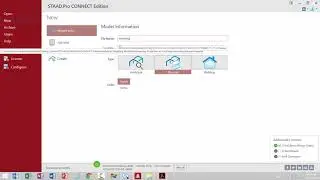 Creating a New Model in STAAD.Pro CONNECT Edition