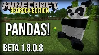 Minecraft Bedrock Beta 1.8.0.8 - Pandas, Cats, Scaffolding & MORE! (Xbox/Windows 10/PE)