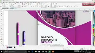 how to create business brochure design in coreldraw 2022
