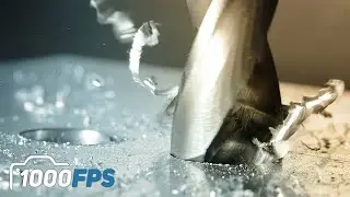 DRILL IN WORK |  SLOW MOTION | 1000 FPS