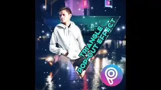 PICSART / Triangle pop-out effect / Editing using your phone