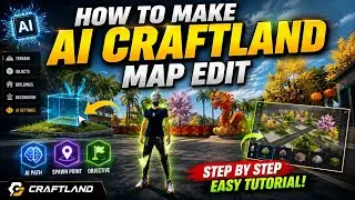 How To Make Craftland Map With Ai🤯| New Ai Craftland Map Trick | VSH HARSH 