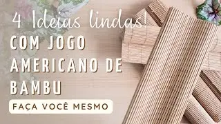 Olha o que eu fiz com estas esteiras de bambu que estavam encostadas! - Home Decor