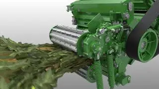 John Deere 9000 series forager animation