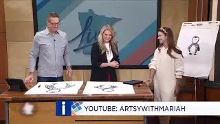 Artsy with Mariah on Channel 5 KSTP! 🎉