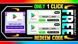 FREE Redeem Code लो ₹300 Free Redeem Code App | Google Play Redeem Code App | Free Fire Redeem Code