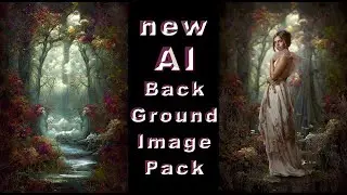 AI Backgrounds | Made in MidJourney Edited in Photoshop | AI ART