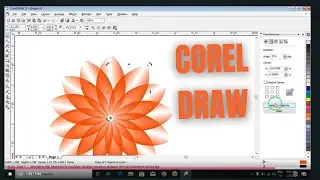 corel draw flower design 