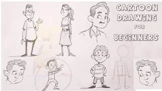 How to draw Cartoons with Gestures for Beginners| Character Design Tutorials | How to draw Cartoons
