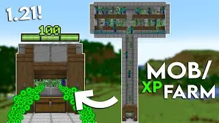 Minecraft EASY MOB XP FARM TUTORIAL! 1.21 (Without Mob Spawner)