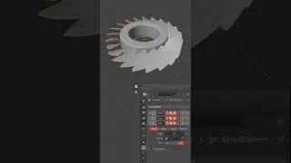 Complex Turbine fan Blender modelling Tutorial #shorts #blender #modelling #tutorial #alert #fan