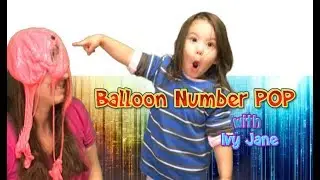 Balloon popping number game with Ivy Jane - Learning Numbers With Balloon Popping Fun.