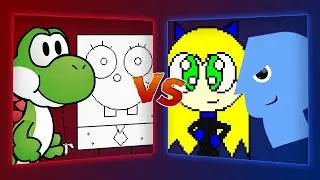 MUGEN Battle - Yoshi/Doodlebob vs Sago/P-Head