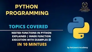 Nested Functions in Python Explained | Inner Function Execution with Examples 🔁
