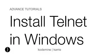 [SOLVED] Install telnet Windows 10