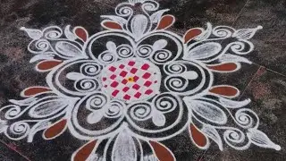 Festival rangoli no 3 🌺 Traditional muggulu 🌺 Daily kolam @Vidhyaprabhurangolidesigns