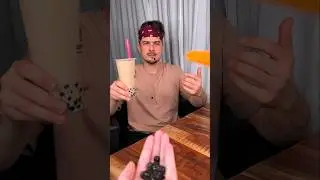 How to share BUBBLE TEA with your best friend properly?😎❤️🧋| CHEFKOUDY