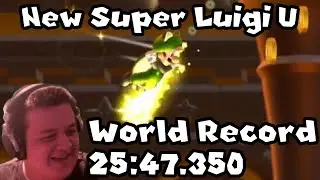 New Super Luigi U Any% Speedrun 25:47.350 *F World Record*