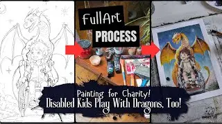 Painting for Charity disabled children play with Dragons too