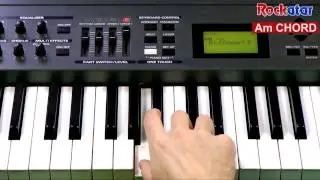 Am chord on Keyboard