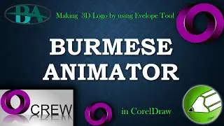 013_Making 3D (5) Logo by Envelope Tool For Beginner | CorelDRAW