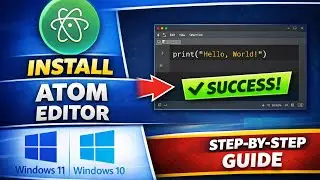 How to Install Atom Editor on Windows 11 or 10 for Python Programming