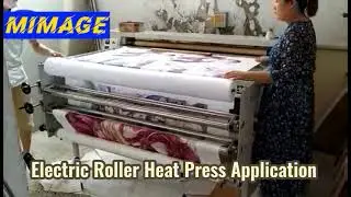 Mimage Electric roller heating machine sublimation roll to roll heat press machine