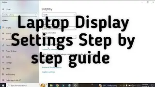 Laptop Display Settings problem step by step guide #laptop #laptops #laptopdisplay #display #display