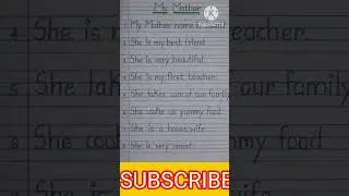 my mother essay 