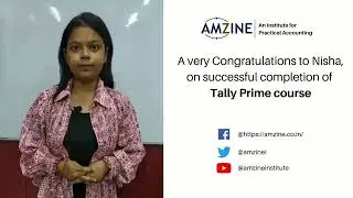 Student Review regarding Tally Prime course #besttallyinstitute #jalandhar #best #Amzine Institute